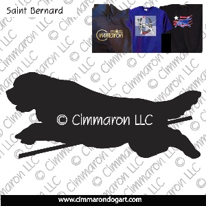 saint006t - Saint Bernard Jumping Custom Shirts