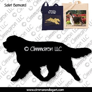 saint004tote - Saint Bernard Moving Tote Bag