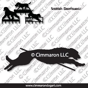 sdeer005h - Scottish Deerhound Jumping Leash Rack