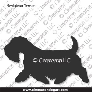 seal002d - Sealyham Terrier Gaiting Decal