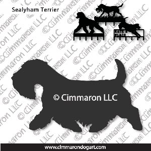 seal002h - Sealyham Terrier Gaiting Leash Rack