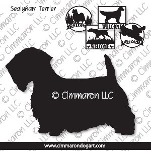 seal001s - Sealyham Terrier House and Welcome Signs