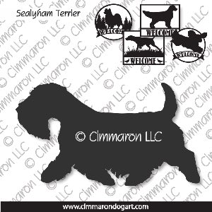seal002s - Sealyham Terrier Gaiting House and Welcome Signs