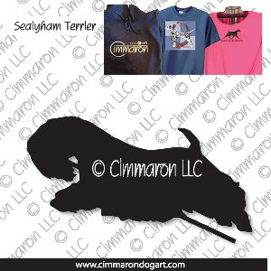 seal004t - Sealyham Terrier Jumping Custom Shirts