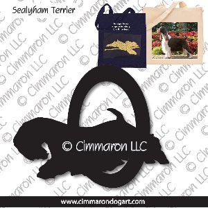 seal003tote - Sealyham Terrier Agility Tote Bag