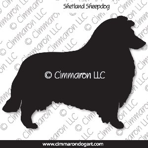 sheltie001d - Shetland Sheepdog Decal