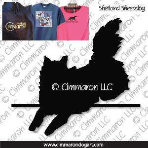 sheltie005t - Shetland Sheepdog  Tunnel Color Custom Shirts