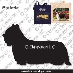 skye001tote - Skye Terrier Tote Bag