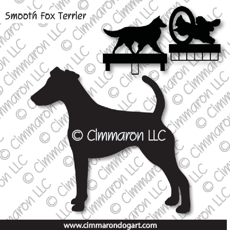 smfox-ter001ls - Smooth Fox Terrier MACH Bars-Rosette Bars