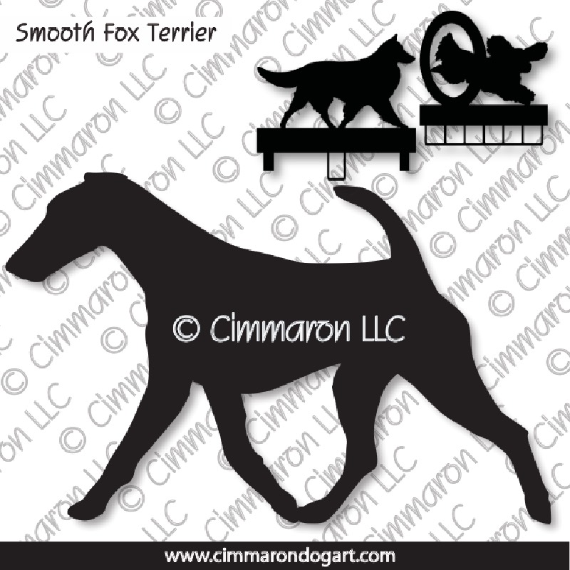 smfox-ter002ls - Smooth Fox Terrier Gaiting MACH Bars-Rosette Bars