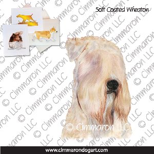 sc-wheaten006n - Soft Coated Wheaten Terrier Portrait Note Cards