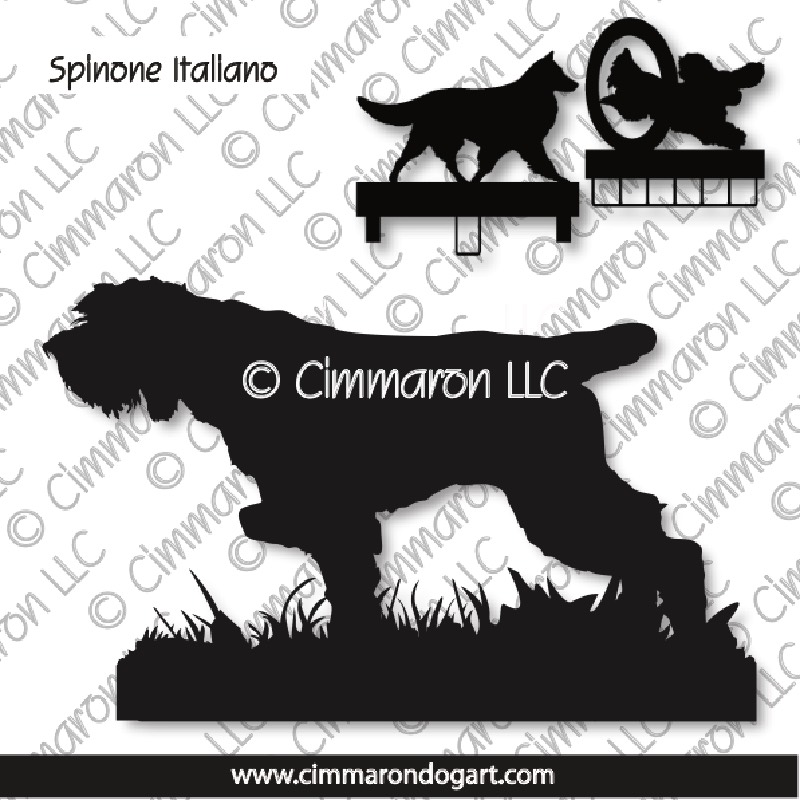 spinone006ls - Spinone Italiano Field MACH Bars-Rosette Bars