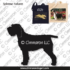 spinone002tote - Spinone Italiano Stacked Tote Bag