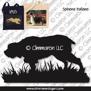 spinone007tote - Spinone Italiano Pointing Tote Bag