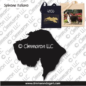 spinone008tote - Spinone Italiano Head Tote Bag