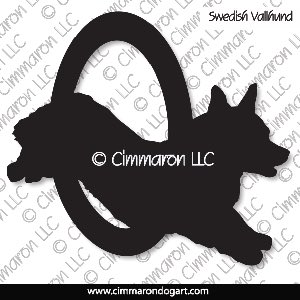 sw-vallbob003d - Swedish Vallhund Bob Tail Agility Decal