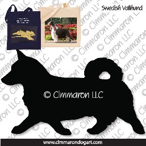 sw-vall002tote - Swedish Vallhund Bob Gaiting Tote Bag