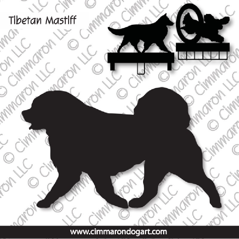 tib-mas002ls - Tibetan Mastiff Gaiting MACH Bars-Rosette Bars