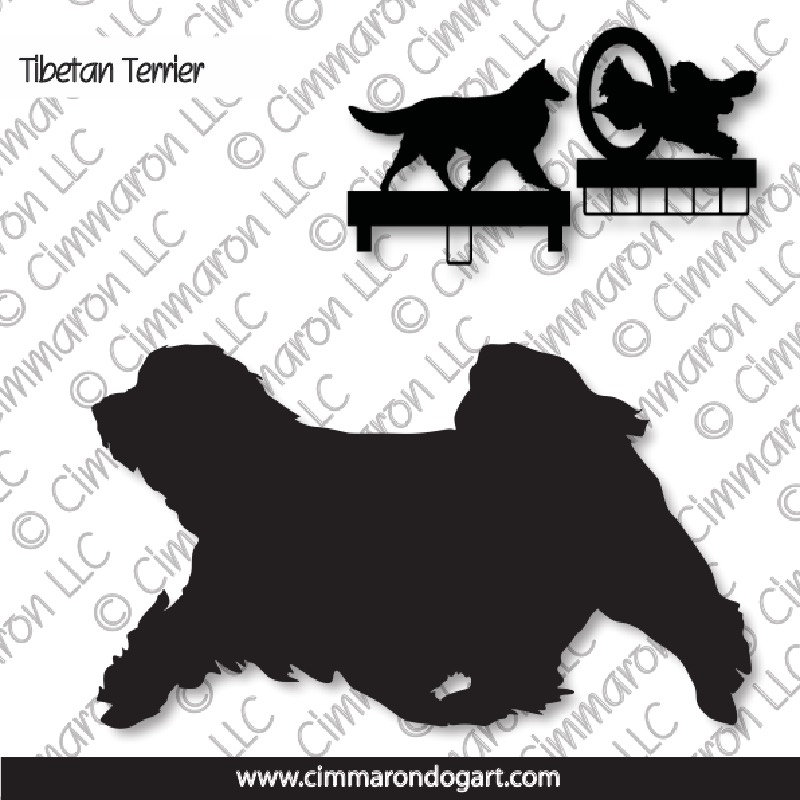 tib-ter002ls - Tibetan Terrier Gaiting MACH Bars-Rosette Bars