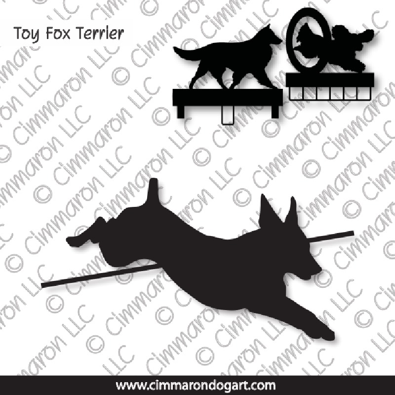 toyfox004ls - Toy Fox Terrier Jumping MACH Bars-Rosette Bars