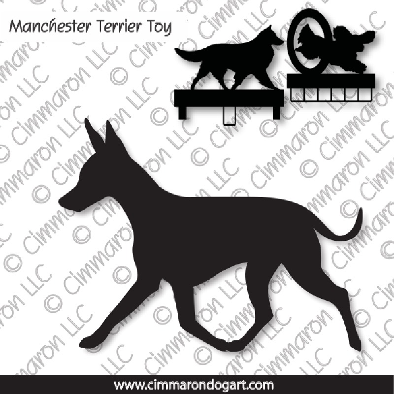man-toy002ls - Manchester Terrier (toy) Gaiting MACH Bars-Rosette Bars