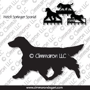 welsh-ss011h - Welsh Springer Spaniel (tail) Moving Leash Rack