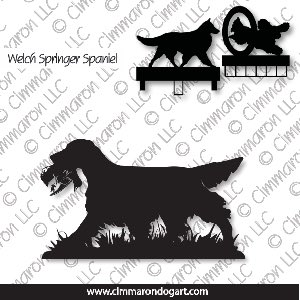welsh-ss016ls - Welsh Springer Spaniel (tail) Retrieving MACH Bars-Rosette Bars