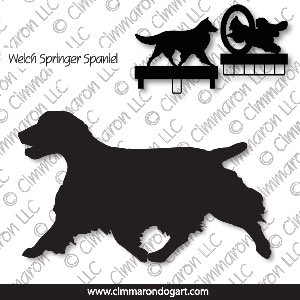 welsh-ss003ls - Welsh Springer Spaniel Moving MACH Bars-Rosette Bars