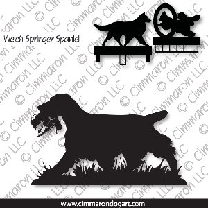 welsh-ss008ls - Welsh Springer Spaniel Retrieving MACH Bars-Rosette Bars