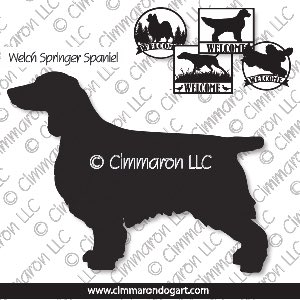 welsh-ss001s - Welsh Springer Spaniel House and Welcome Signs