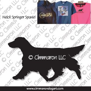 welsh-ss011t - Welsh Springer Spaniel tail Moving Custom Shirts