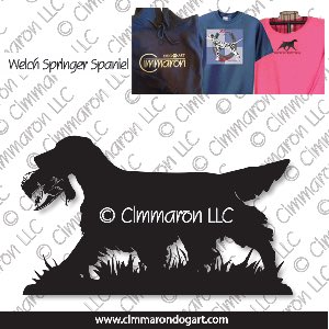 welsh-ss016t - Welsh Springer Spaniel tail Retrieving Custom Shirts