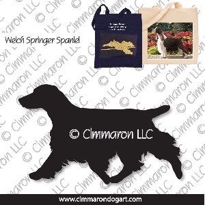 welsh-ss002tote - Welsh Springer Spaniel Gaiting Tote Bag