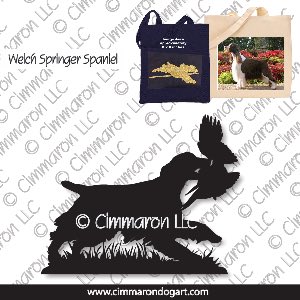 welsh-ss007tote - Welsh Springer Spaniel Field Tote Bag