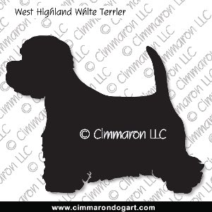 westhighland001d - West Highland White Terrier Decal