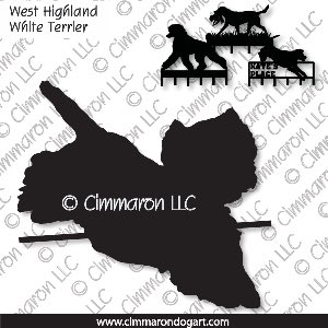 westhighland004h - West Highland White Terrier Jumping Leash Rack