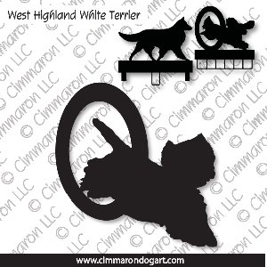 westhighland003ls - West Highland White Terrier Agility MACH Bars-Rosette Bars
