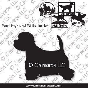westhighland001s - West Highland White Terrier House and Welcome Signs