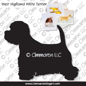 westhighland001n - West Highland White Terrier Note Cards