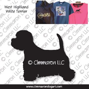 westhighland001t - West Highland White Terrier Custom Shirts
