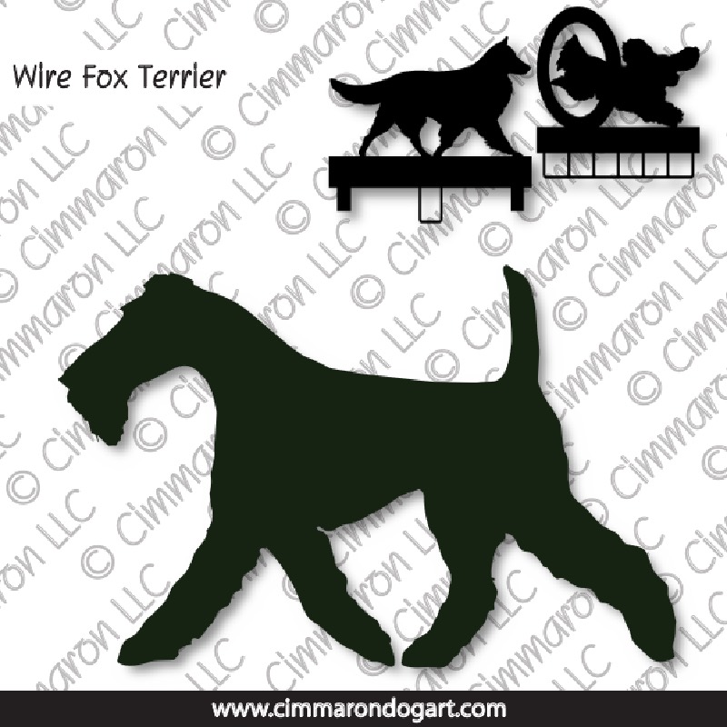 wirefox003ls - Wire Fox Terrier Gaiting MACH Bars-Rosette Bars