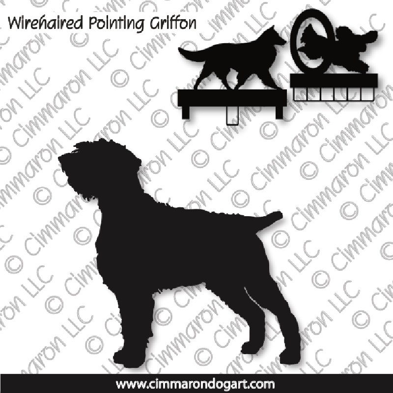wiregr002ls - Wirehaired Pointing Griffon Standing MACH Bars-Rosette Bars