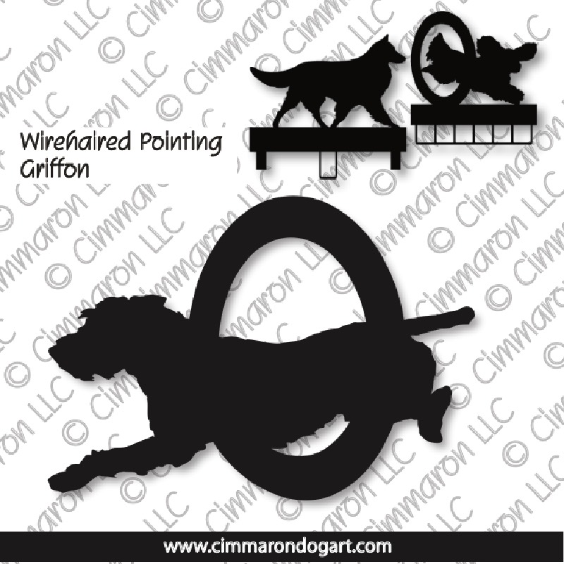 wiregr004ls - Wirehaired Pointing Griffon Agility MACH Bars-Rosette Bars