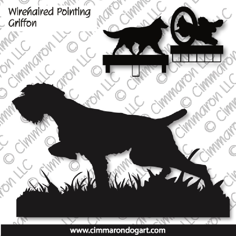 wiregr006ls - Wirehaired Pointing Griffon Field MACH Bars-Rosette Bars