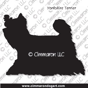 yorkie002d - Yorkshire Terrier Gaiting Decal