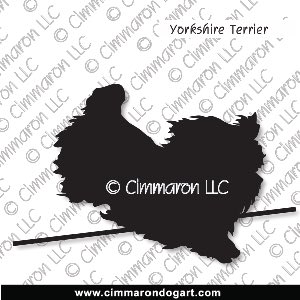 yorkie004d - Yorkshire Terrier Jumping Decal