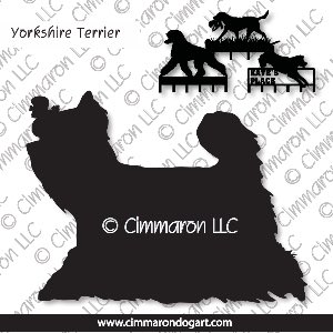 yorkie002h - Yorkshire Terrier Gaiting Leash Rack