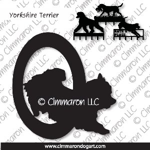 yorkie003h - Yorkshire Terrier Agility Leash Rack