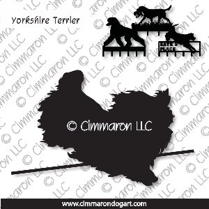 yorkie004h - Yorkshire Terrier Jumping Leash Rack